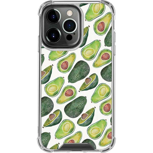Cat Coq Avocados iPhone 14 Pro Clear Case